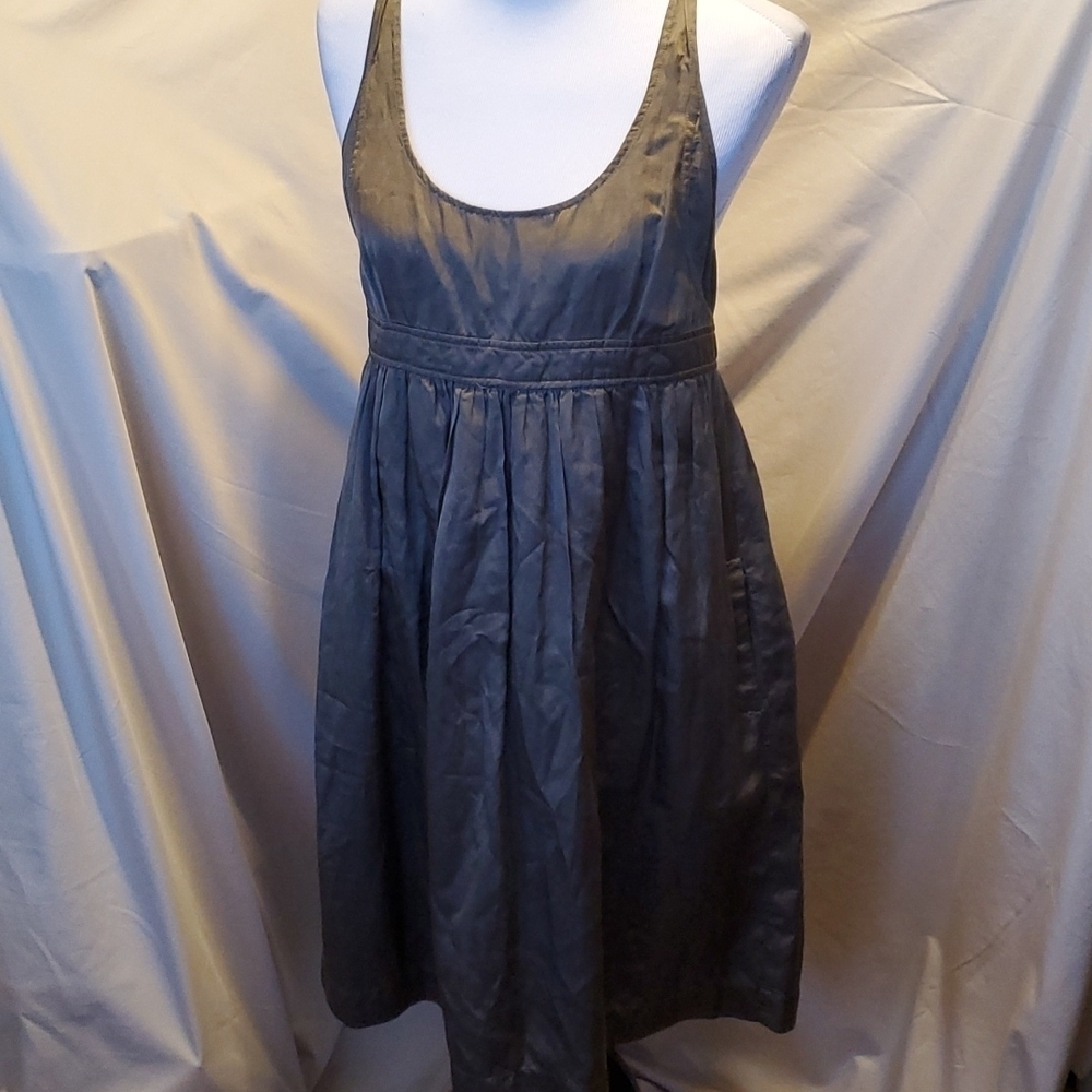 Eliot Silk Midi Dress w/ Pockets SZ 10